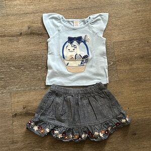 Gymboree Top & Skirt Set Size 18-24 months